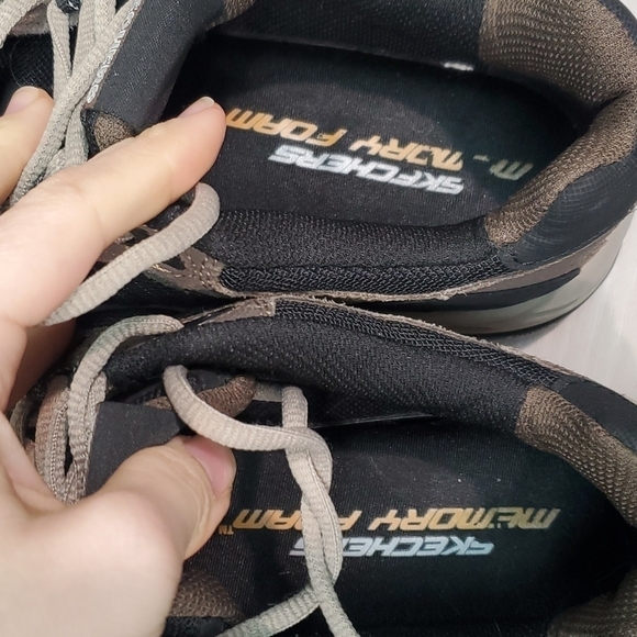 Skechers Mens Memory 51241 Foam Leather Running Sneakers shoes sz 8.5 - Picture 13 of 14